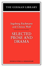 Selected prose and drama