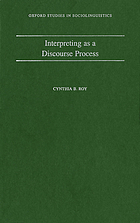 Interpreting as a discourse process