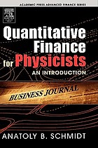 Quantitative finance : an introduction for physicists