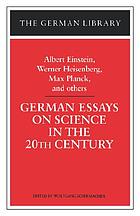 German essays on science in the 20th century