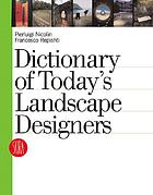 Dictionary of today's landscape designers
