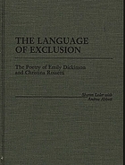 The language of exclusion : the poetry of Emily Dickinson and Christina Rossetti
