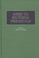 Index to Southern periodicals