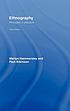 Ethnography : principles in practice de Martyn Hammersley