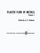 Plastic flow of metals.