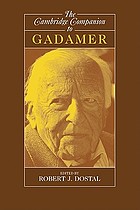 The Cambridge companion to Gadamer