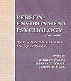 Person-environment psychology : new directions and perspectives