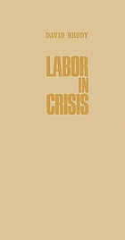 Labor in crisis; the steel strike of 1919.