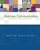 Business communication : building critical skills