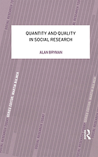 Quantity and quality in social research