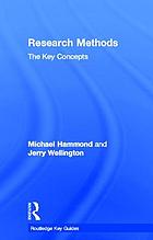 Research methods : the key concepts