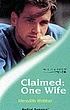 Claimed : one wife de Meredith Webber