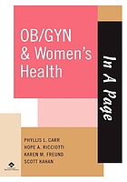 In a page. OB/GYN & women's health