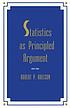 Statistics as principled argument by  Robert P Abelson 