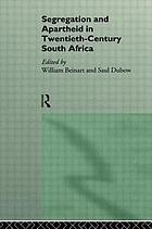 Segregation and apartheid in twentieth-century South Africa