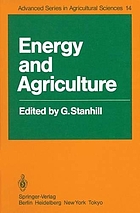 Energy and agriculture