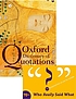Oxford dictionary of quotations von Elizabeth Knowles