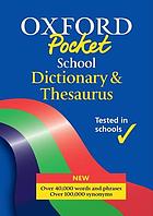 Oxford pocket school dictionary and thesaurus