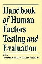 Handbook of human factors testing and evaluation