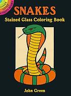 Snakes stained glass coloring book