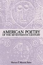 American poetry of the seventeenth century