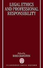 Legal ethics and professional responsibility