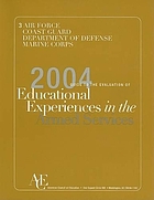 The 2004 guide to the evaluation of educational experiences in the armed services.