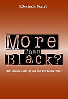 More than Black? : multiracial identity and the new racial order