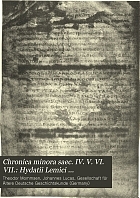 Chronica minora saec. IV. V. VI. VII.