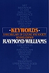 Keywords : a vocabulary of culture and society