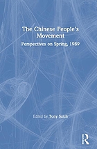 The Chinese people's movement : perspectives on spring 1989
