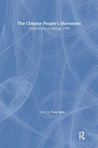The Chinese people's movement : perspectives on spring 1989