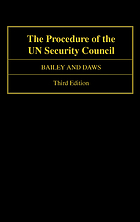 The procedure of the UN Security Council