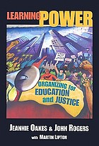 Learning power : organizing for education and justice