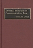 Essential principles of communications law. door Donald E Lively