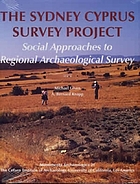 The Sydney Cyprus survey project : social approaches to regional archaeological survey