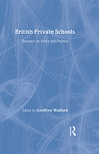 British private schools : research on policy and practice