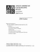 Anglo-American cataloguing rules.