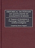 Historical dictionary of quotations in cognitive... de Morton Wagman