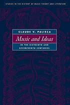 Music and ideas : in the sixteenth and seventeenth Centuries.