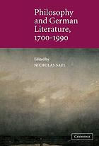 Philosophy and German literature, 1700-1990