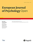 European journal of psychology open.