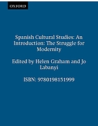 Spanish cultural studies : an introduction : the struggle for modernity
