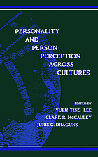 Personality and person perception across cultures