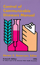Control of communicable diseases manual: an official report of the American Public Health Association