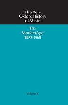 The modern age, 1890-1960,