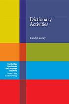 Dictionary activities