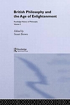 British philosophy and the Age of Enlightenment