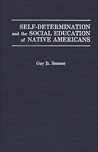 Self-determination and the social education of native Americans