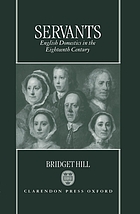 Servants : English domestics in the eighteenth century